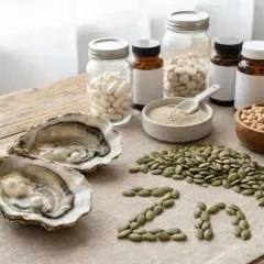 Ostrygi, pestki dyni, orzechy nerkowca, ciecierzyca i suplementy. Wybór między cynk chelatowany czy organiczny zależy od potrzeb.